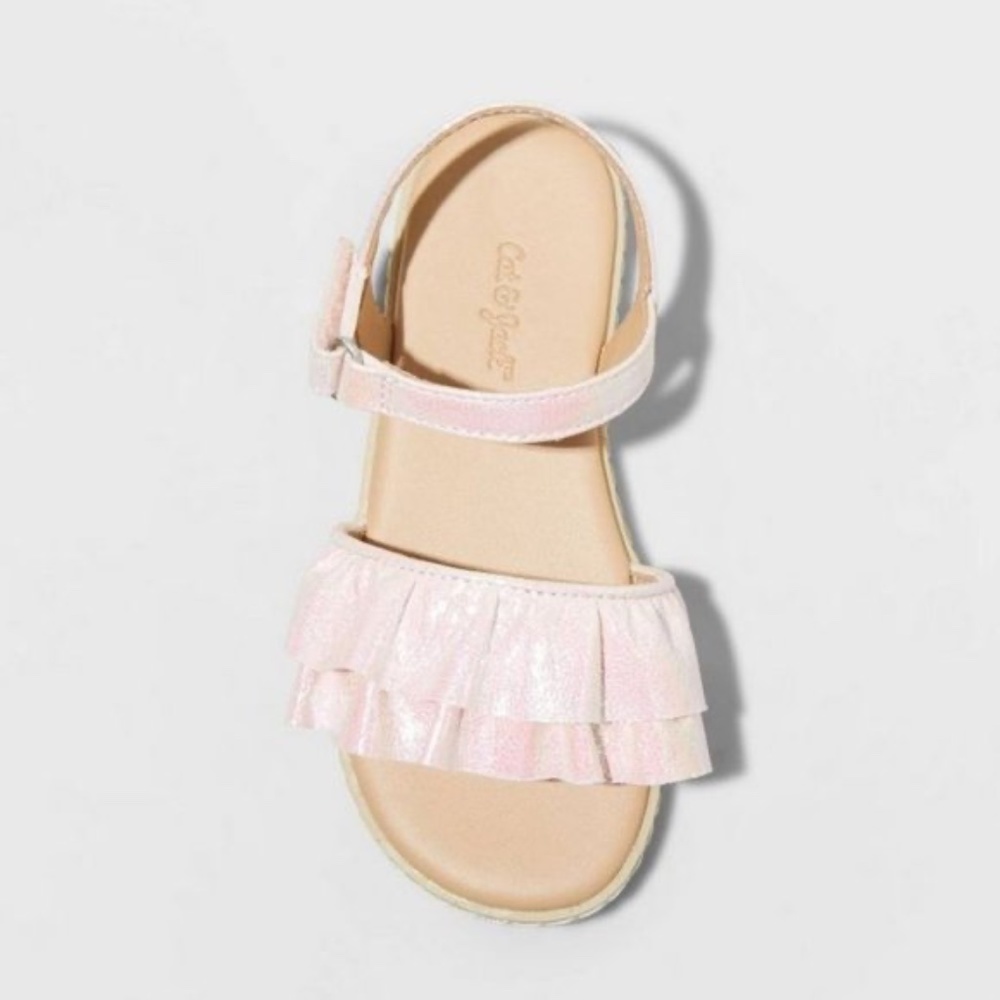 Toddler Girls Pink Abigail Ankle Strap Sandals by Cat & Jack NWT